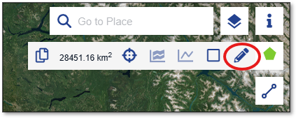 Drawing a polygon of interest on the map